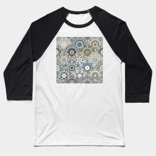 Seamless pattern with floral mandala Baseball T-Shirt